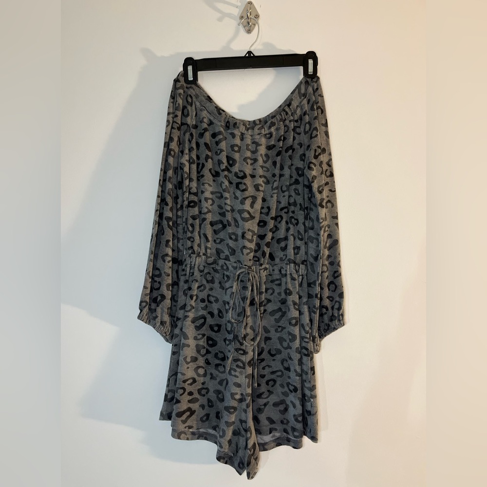 Animal print romper, perfect for the beach or a beach town evening stroll. .